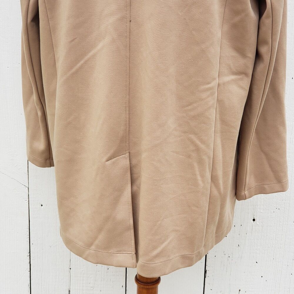 $298 Eileen Fisher Women Beige Bramble Notch Collar Ponte Jacket Blazer Sz PS - Picture 8 of 13